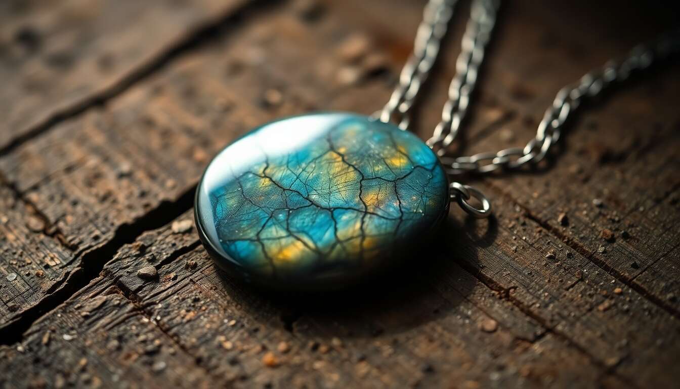 Signification du collier en labradorite
