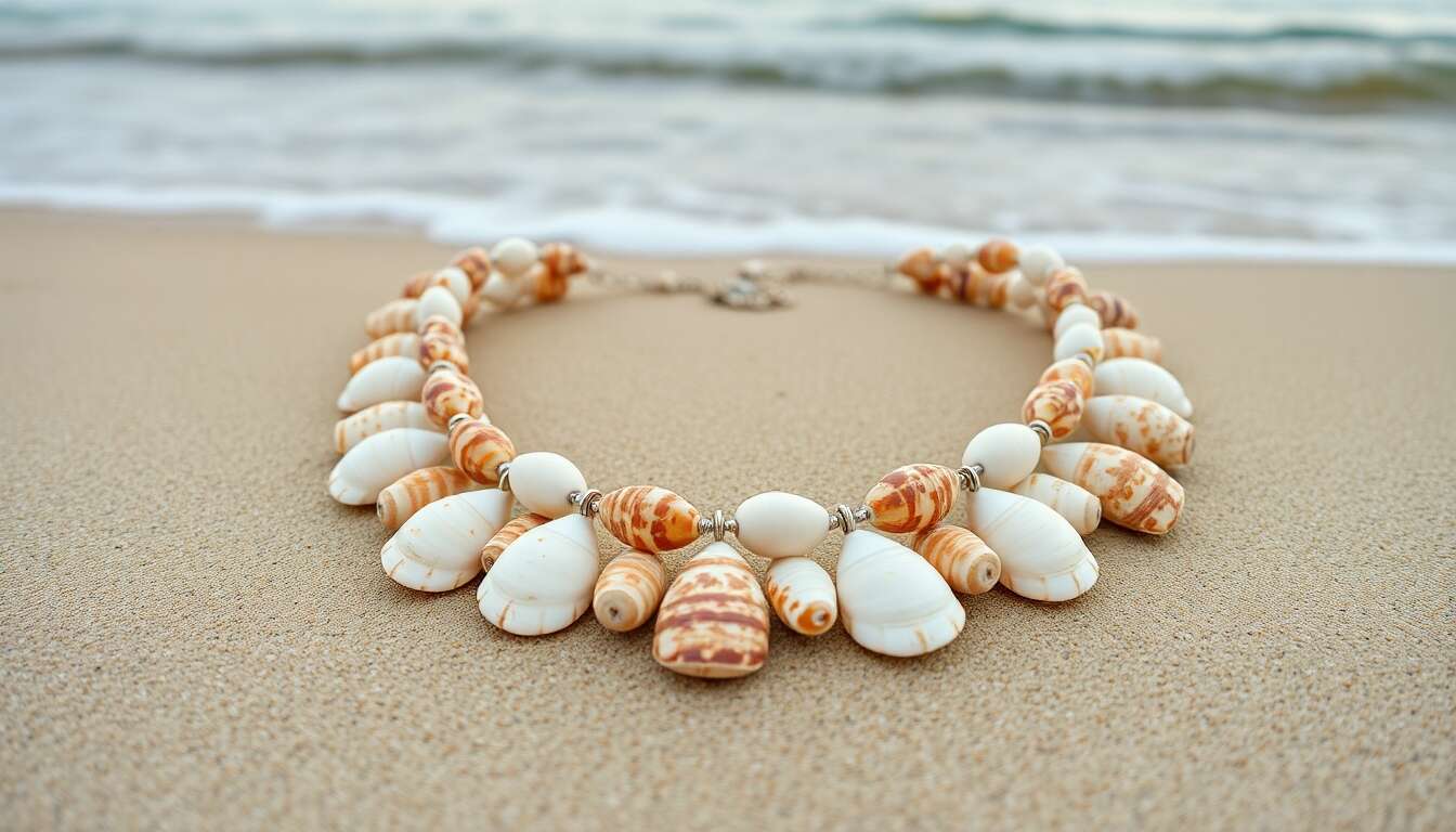 Collier coquillage ras de cou : élégance naturelle