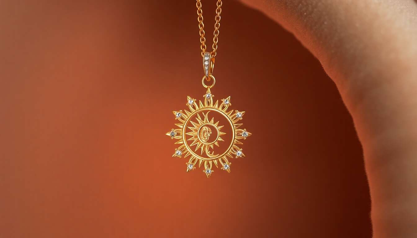 Avis sur le pendentif soleil lune étoile en or Diamond2Deal