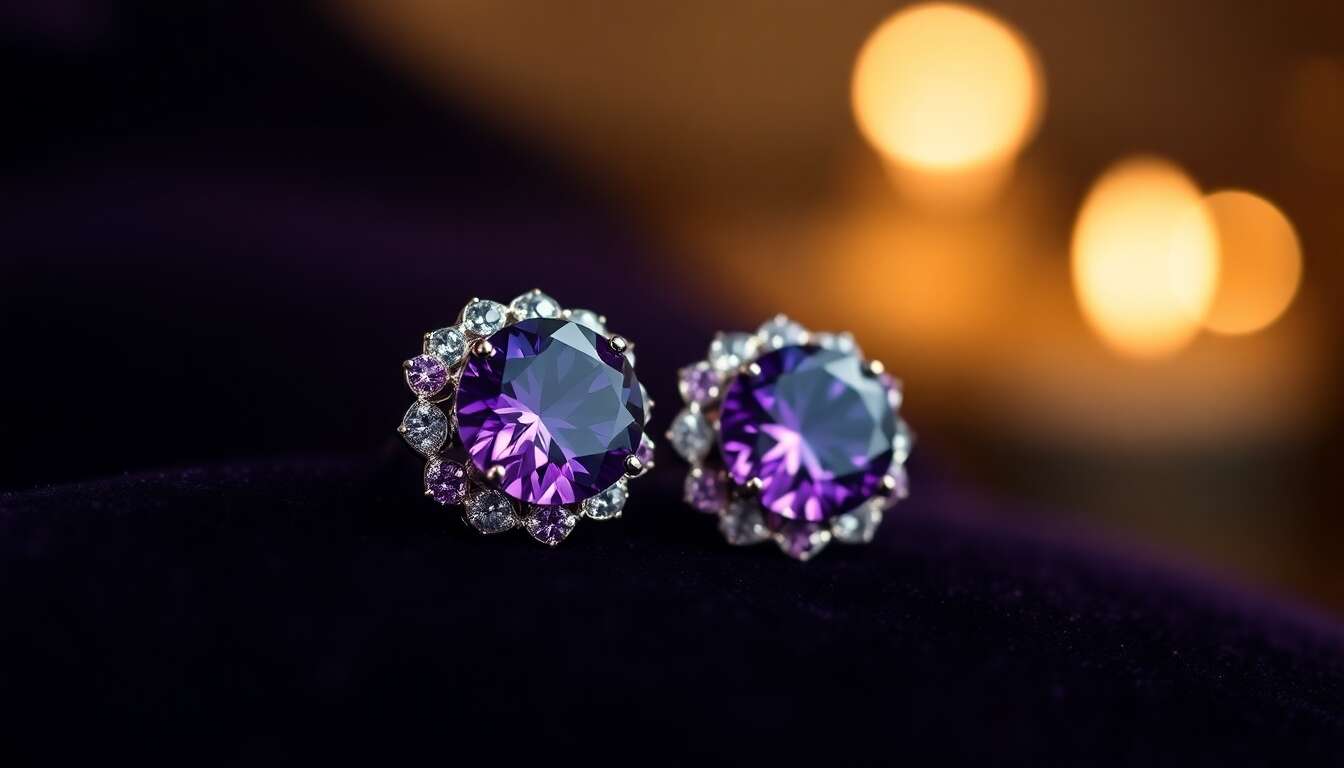 Avis sur les boucles d'oreilles Miore améthyste et or blanc