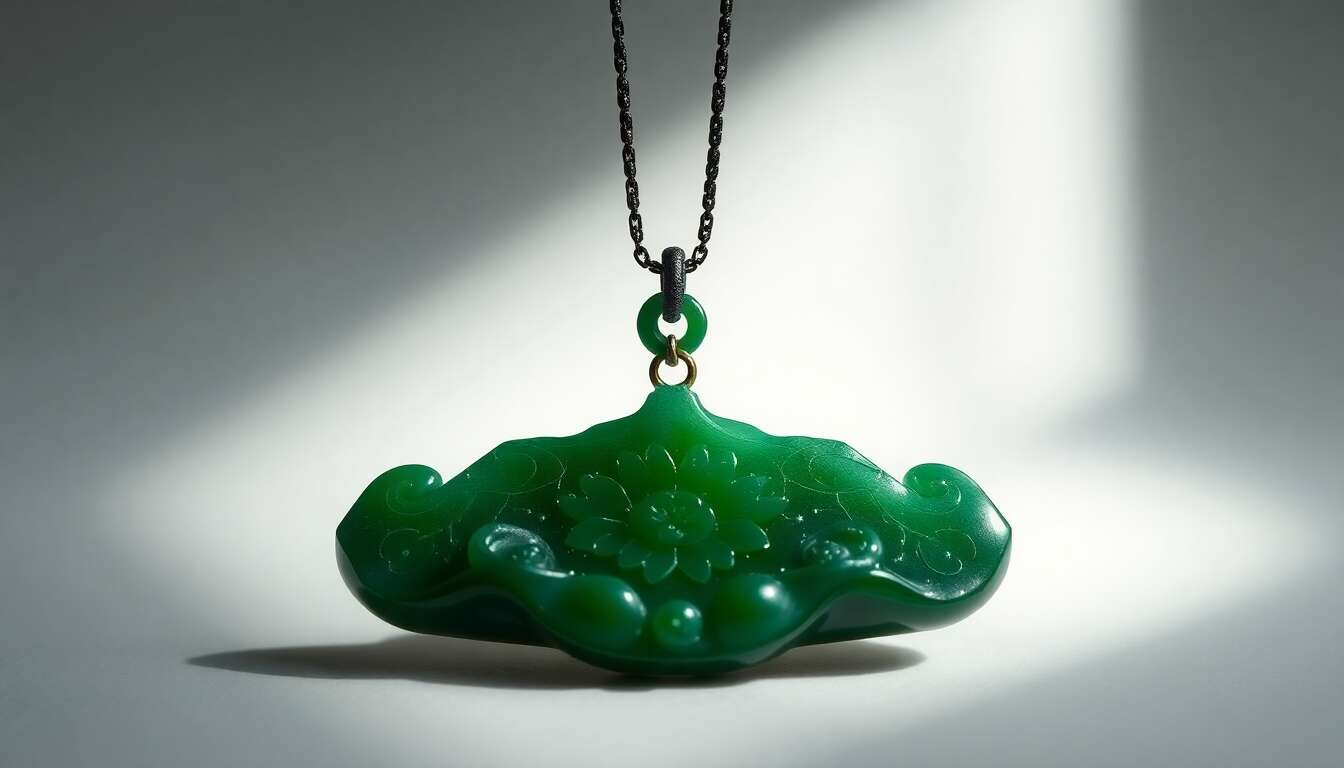 Avis sur le pendentif jade Hetian Guangong de TAMHOPE