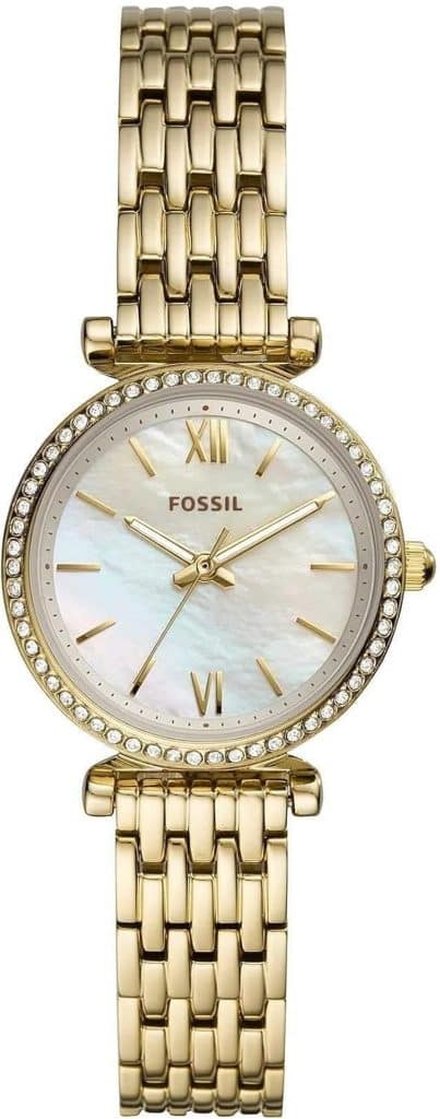 Avis sur la montre Fossil Carlie Mini ES4735 : élégance dorée