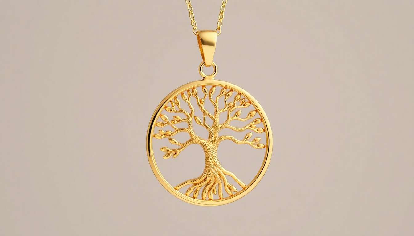Avis : pendentif arbre de vie Never Say Never en or 18 carats