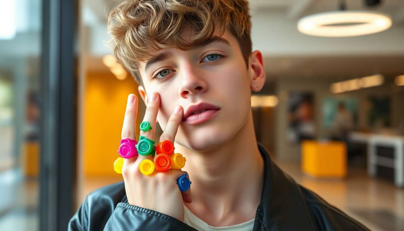 Le retour des bagues colorées : un essentiel y2k