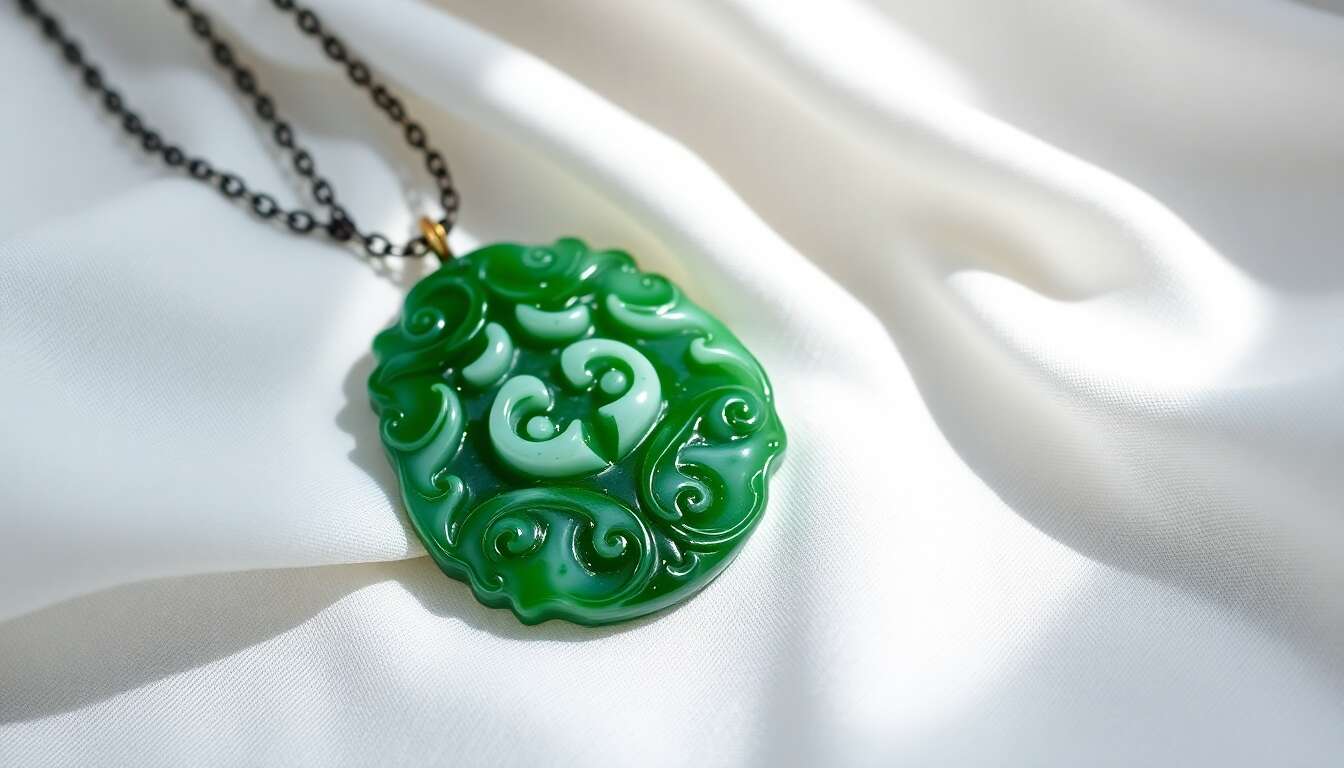 Avis sur le collier 81stgeneration jade néphrite sculptée