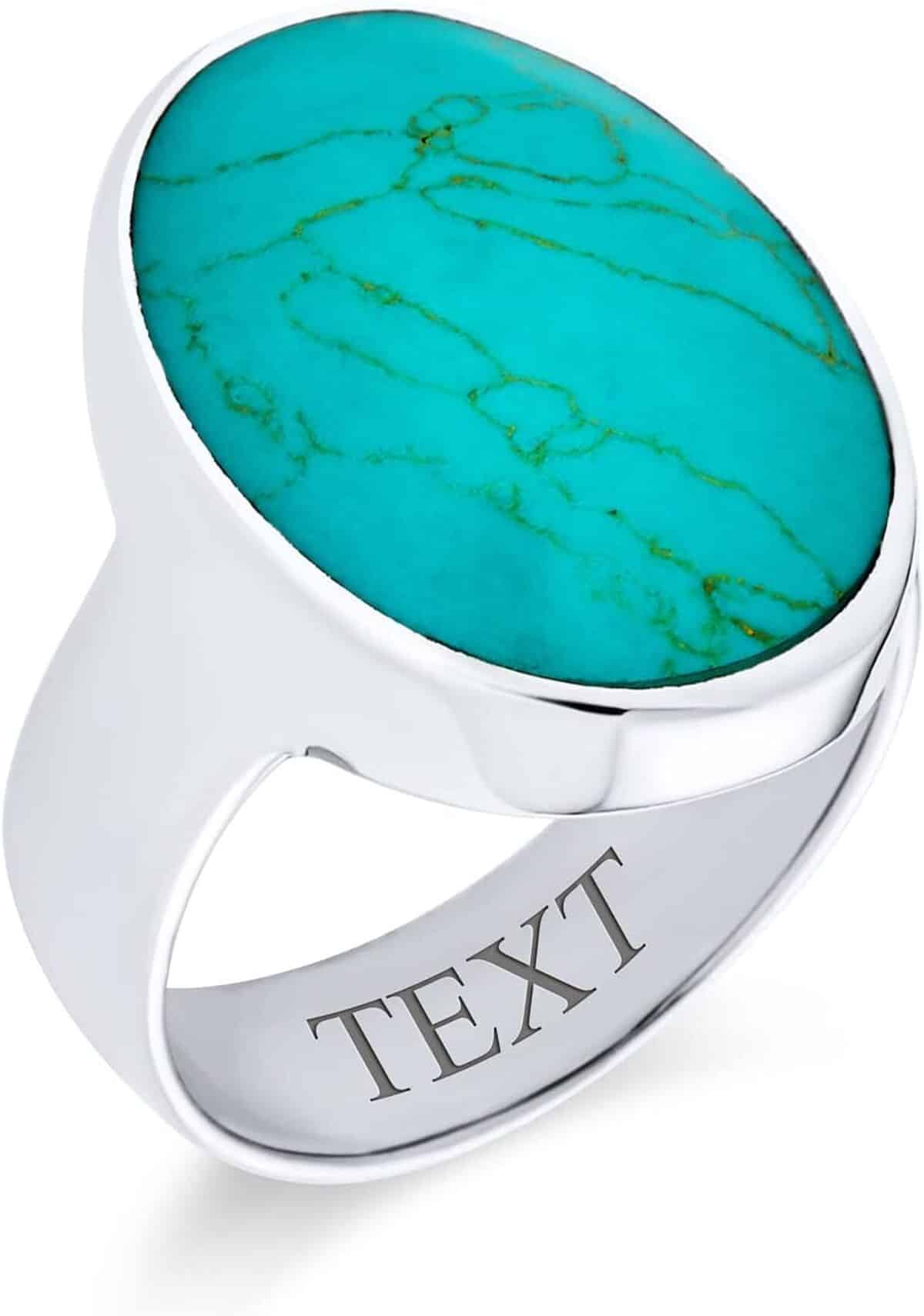 Avis : bague boho sud-ouest en argent et turquoise