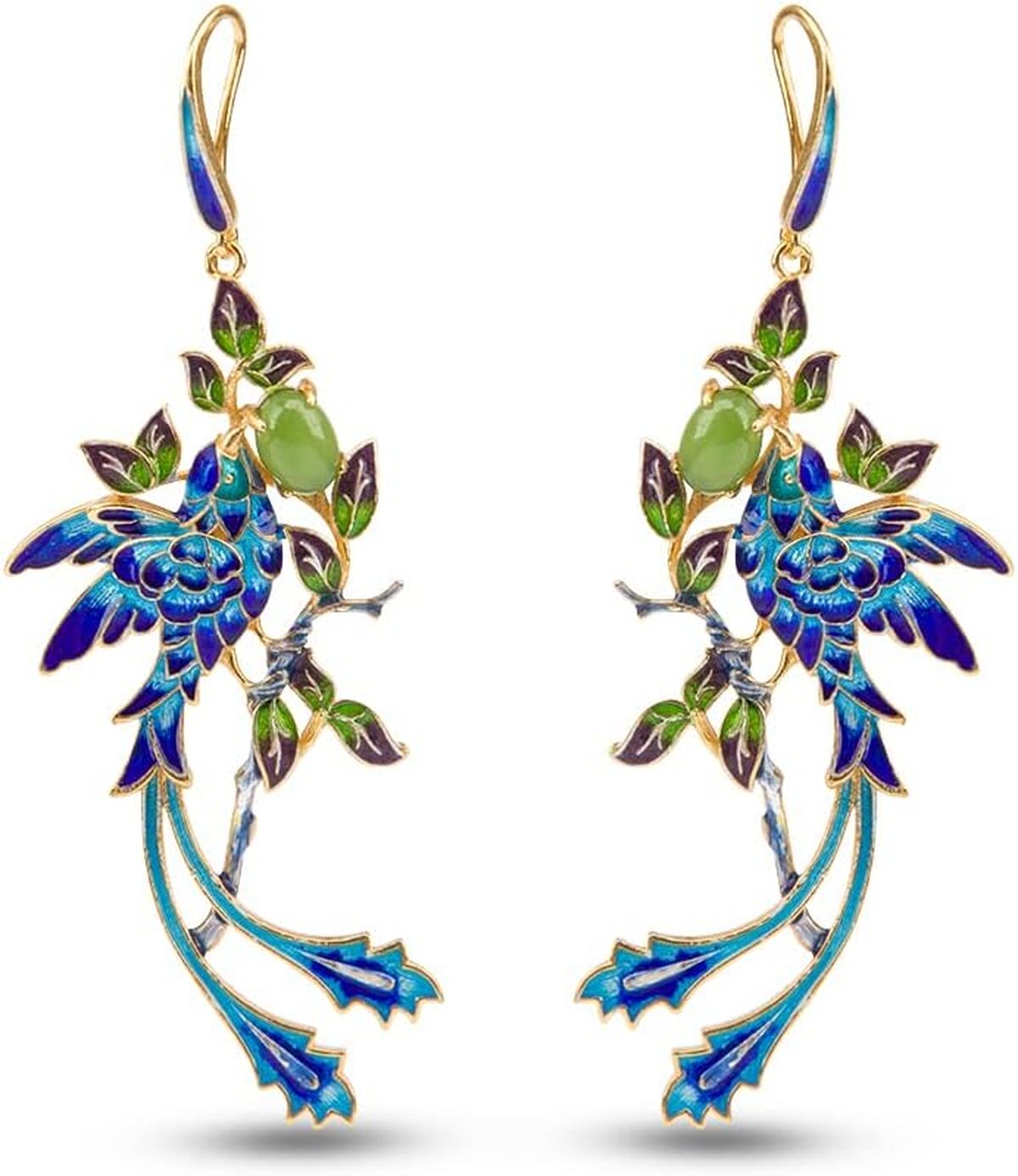 Avis : boucles d'oreilles Jade Angel Phoenix en argent 925