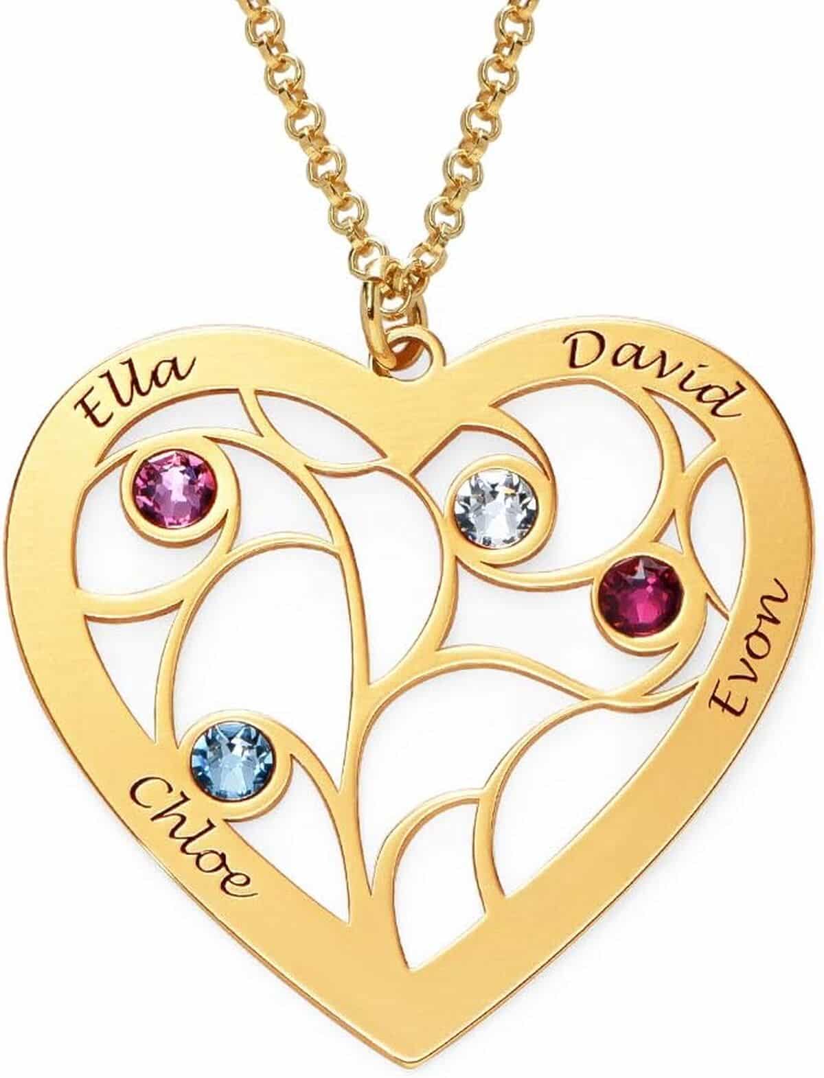 Avis : collier cœur arbre de vie MyNameNecklace MYKA pour mamie