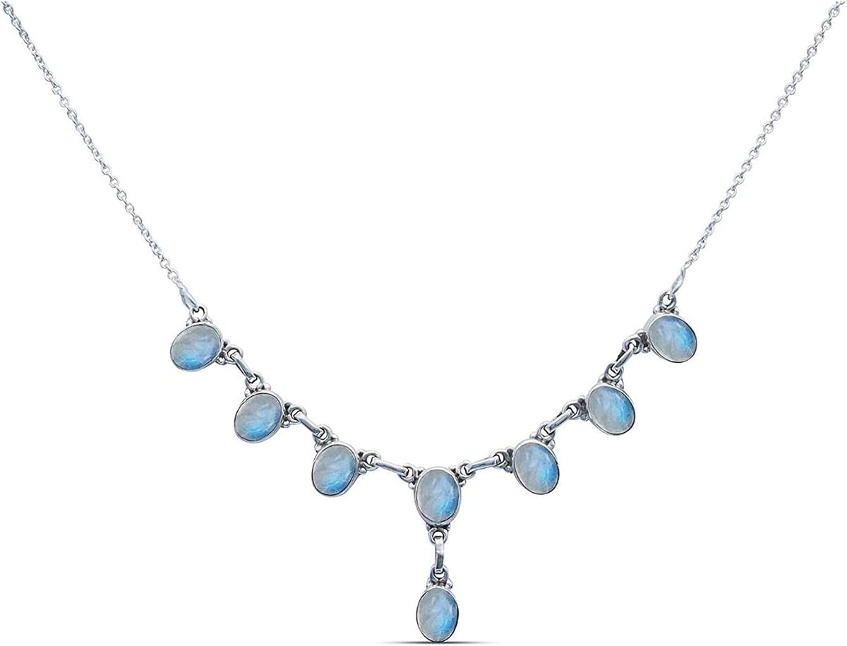 Avis : mantraroma collier argent 925 sterling et pierre de lune blanche
