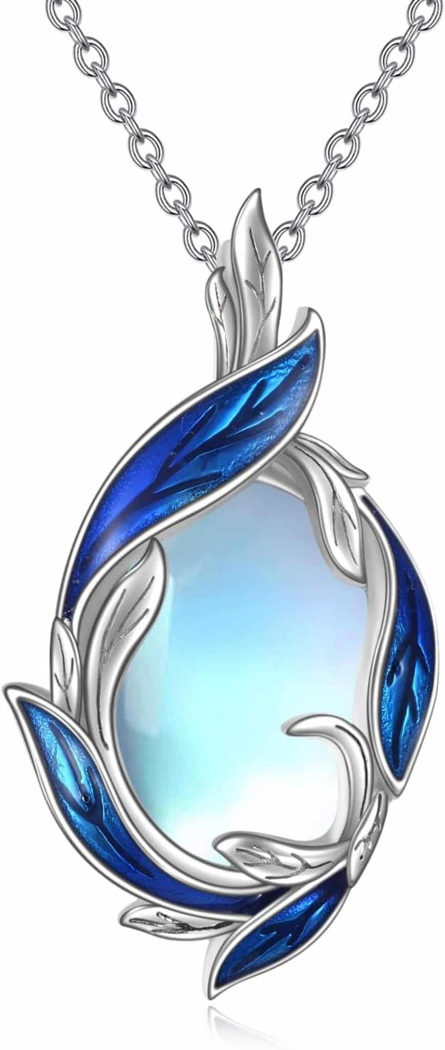 Avis sur le collier YAFEINI, pendentif plume en pierre de lune