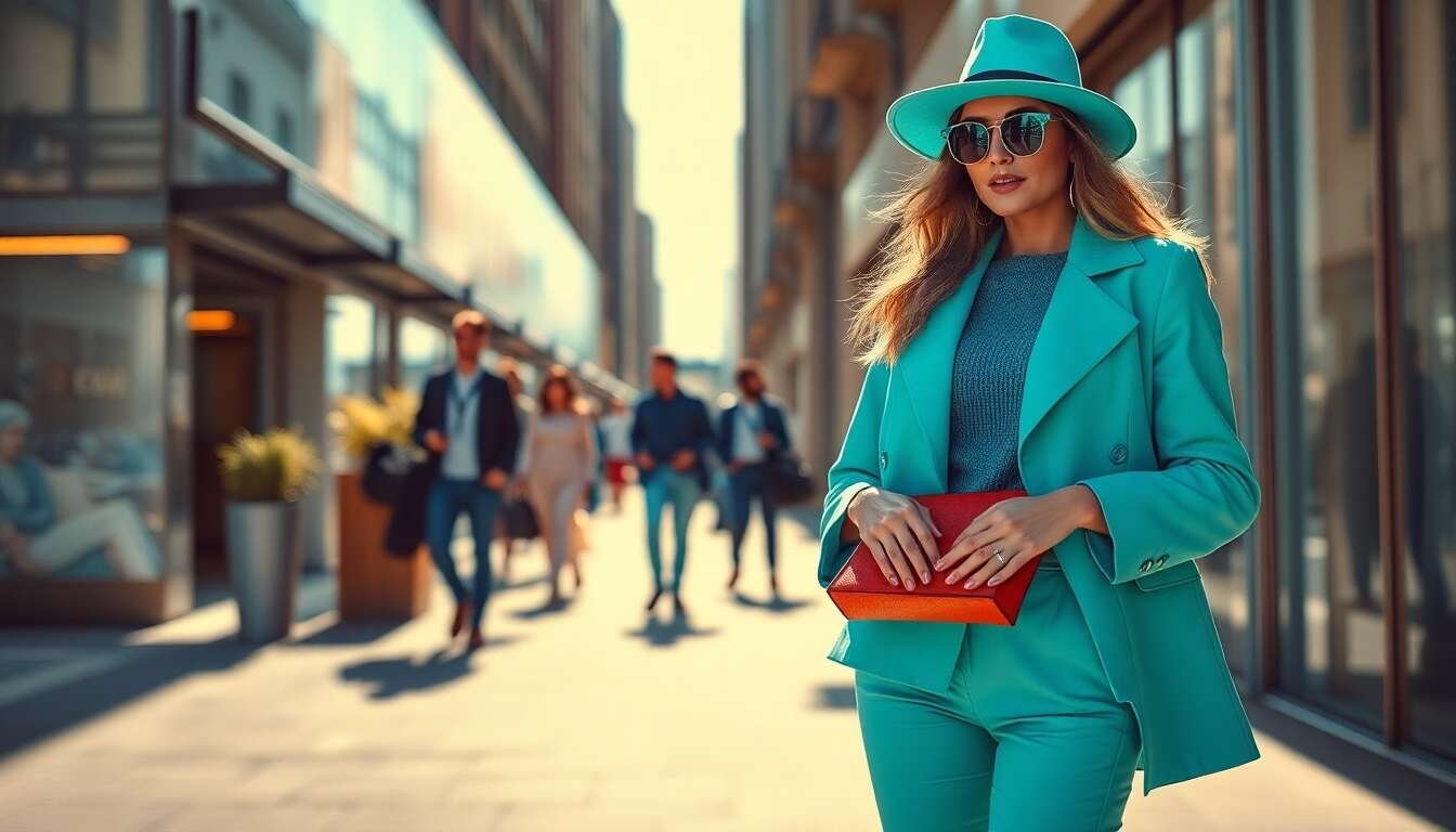 Turquoise et mode : une histoire intemporelle