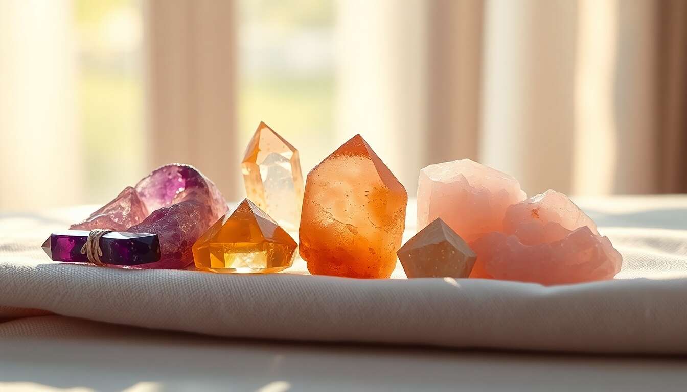 Améthyste, citrine et quartz rose : leurs vertus détaillées Améthyste, citrine et quartz rose : leurs vertus détaillées