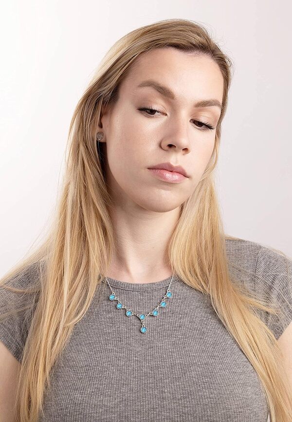 mantraroma Collier argent 925 sterling pendentif chaîne véritable argent femme