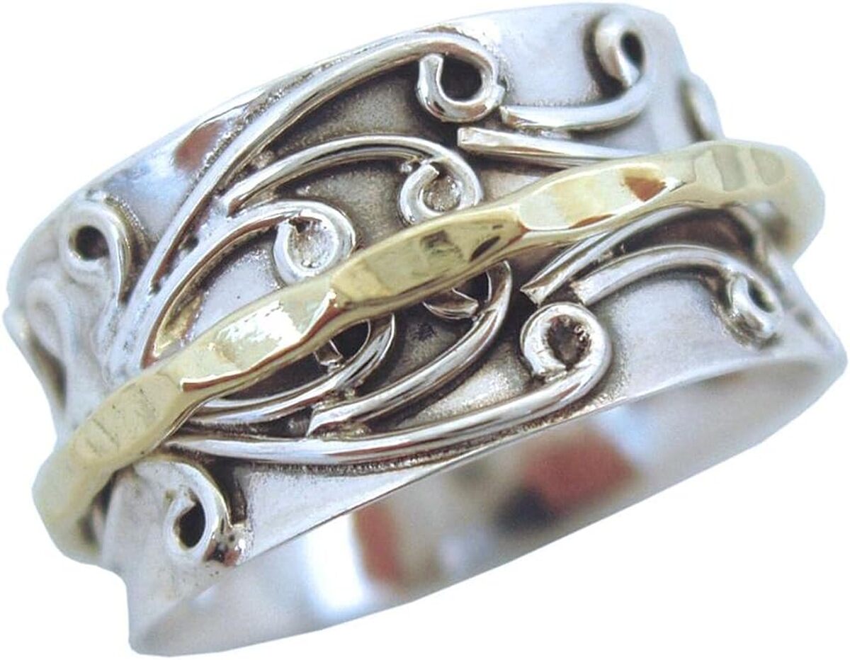 Avis sur la bague méditative Energy Stone "RADHA" en argent sterling