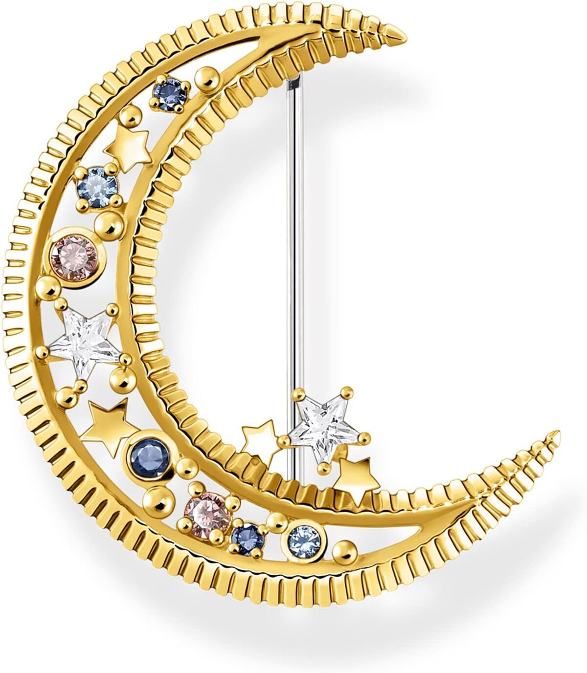Avis sur la broche demi-lune Thomas Sabo en argent plaqué or