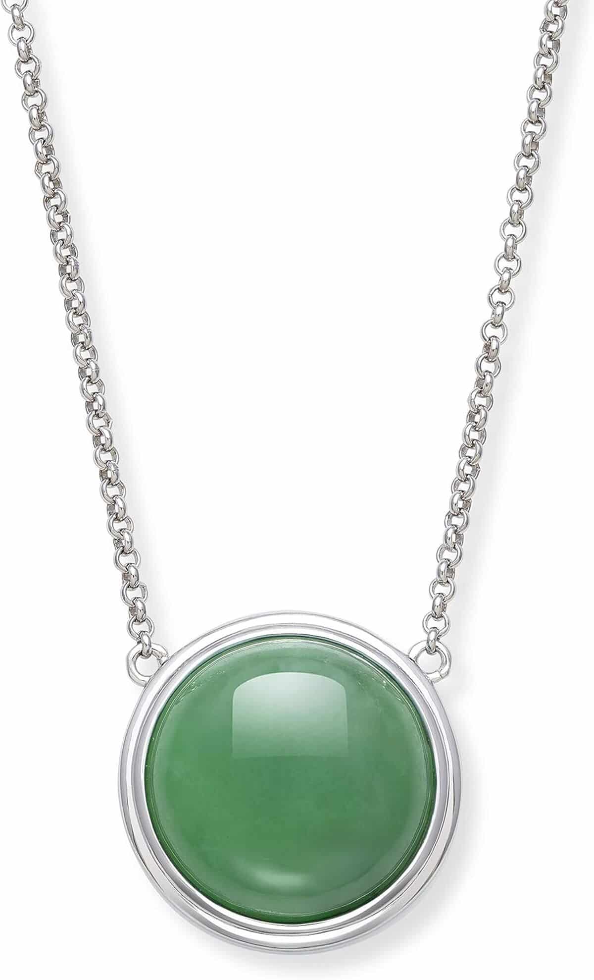 Avis sur le collier en argent sterling jade naturel Gemme Jade