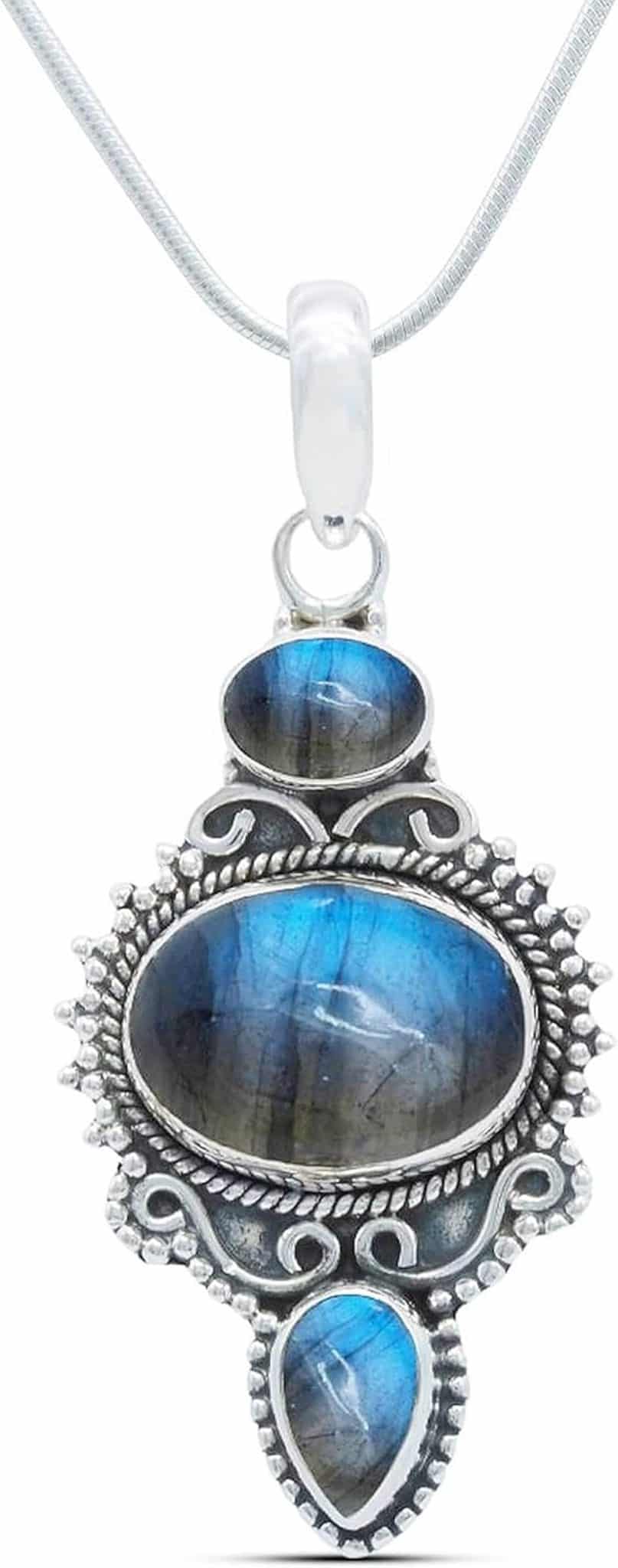 Avis sur le collier labradorite argent 925 sterling