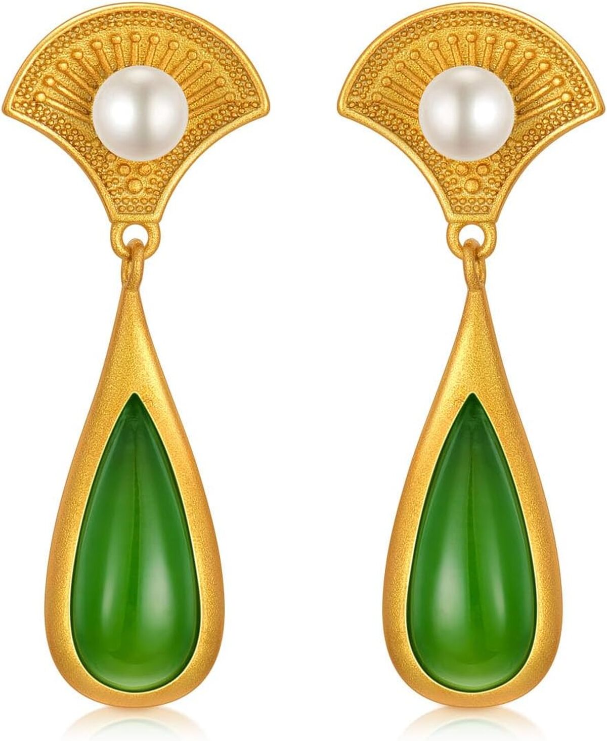 Avis sur les boucles d'oreilles Bethza en jade naturel
