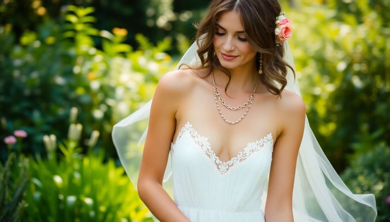 Harmoniser les bijoux bohèmes avec votre robe de mariée