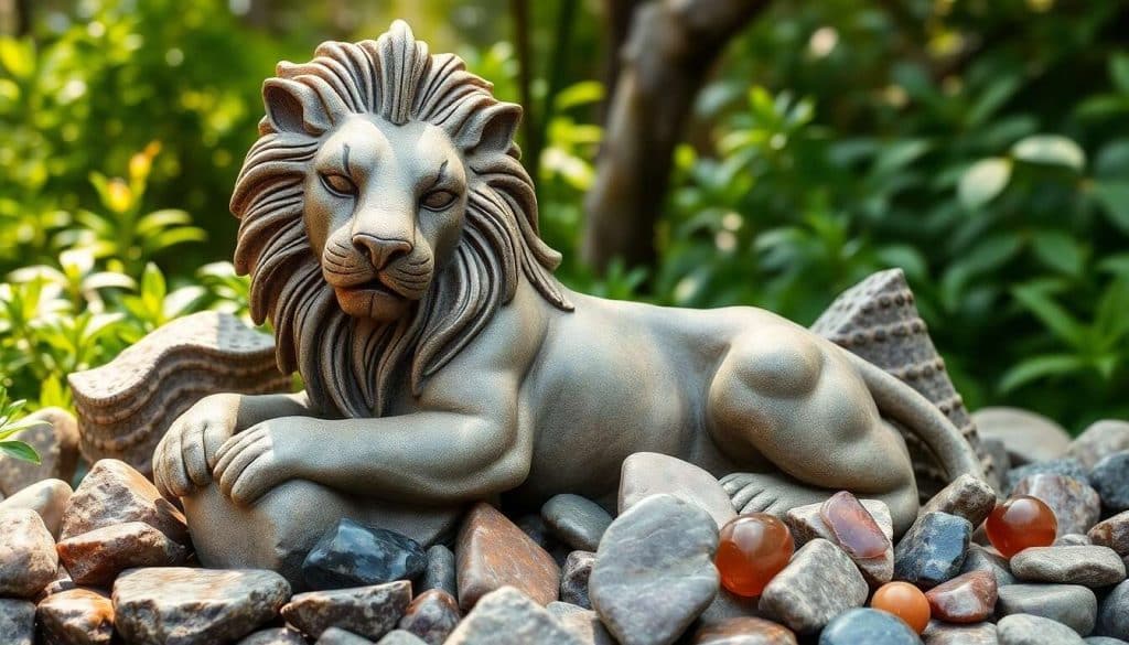 Pierres du Lion : découvrez leurs significations et bienfaits