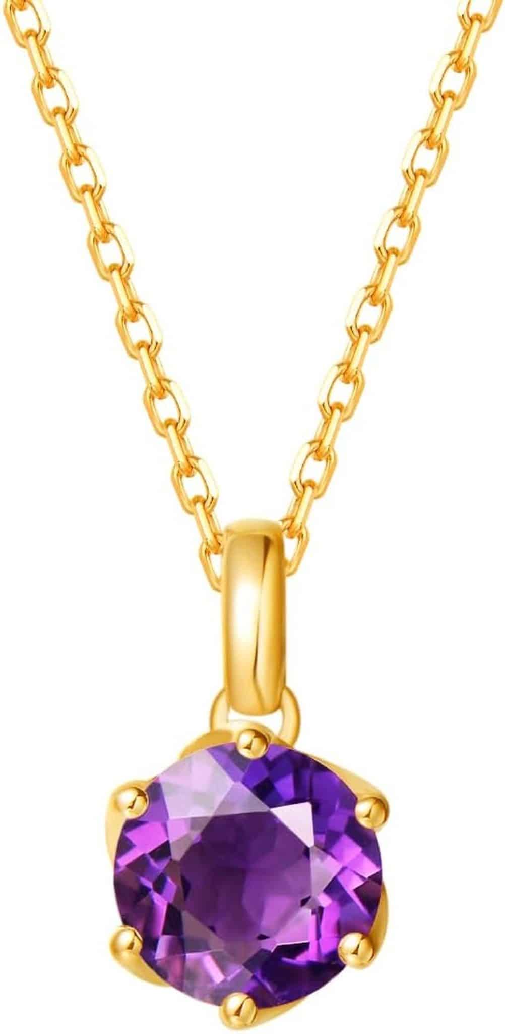 Avis sur le collier FANCIME en or 14 carats avec améthyste