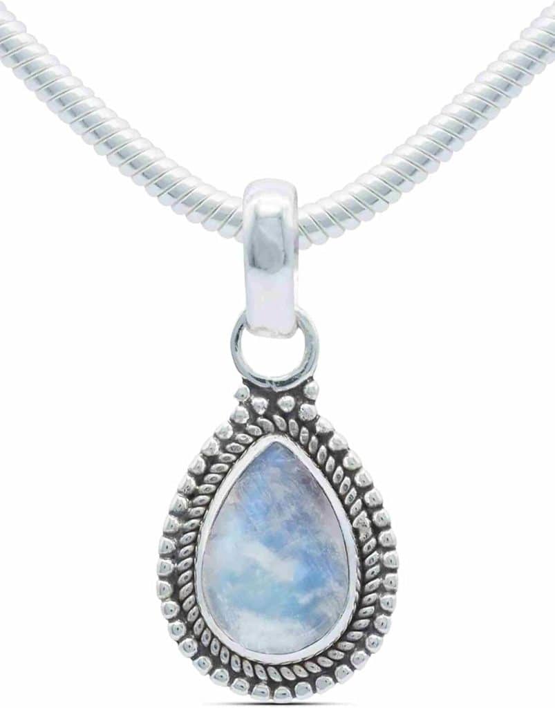Avis sur le collier pierre de lune argent 925 sterling