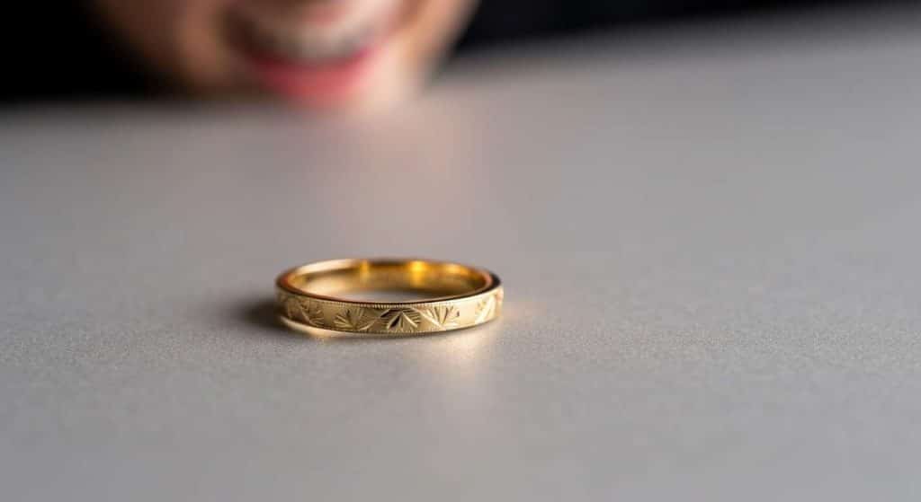 Bague fine en or : élégance et simplicité