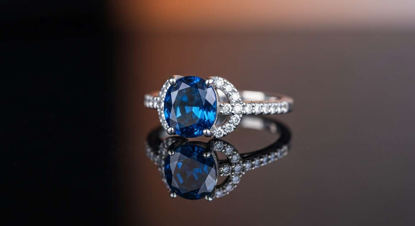 Bague de fiançailles en saphir : élégance intemporelle