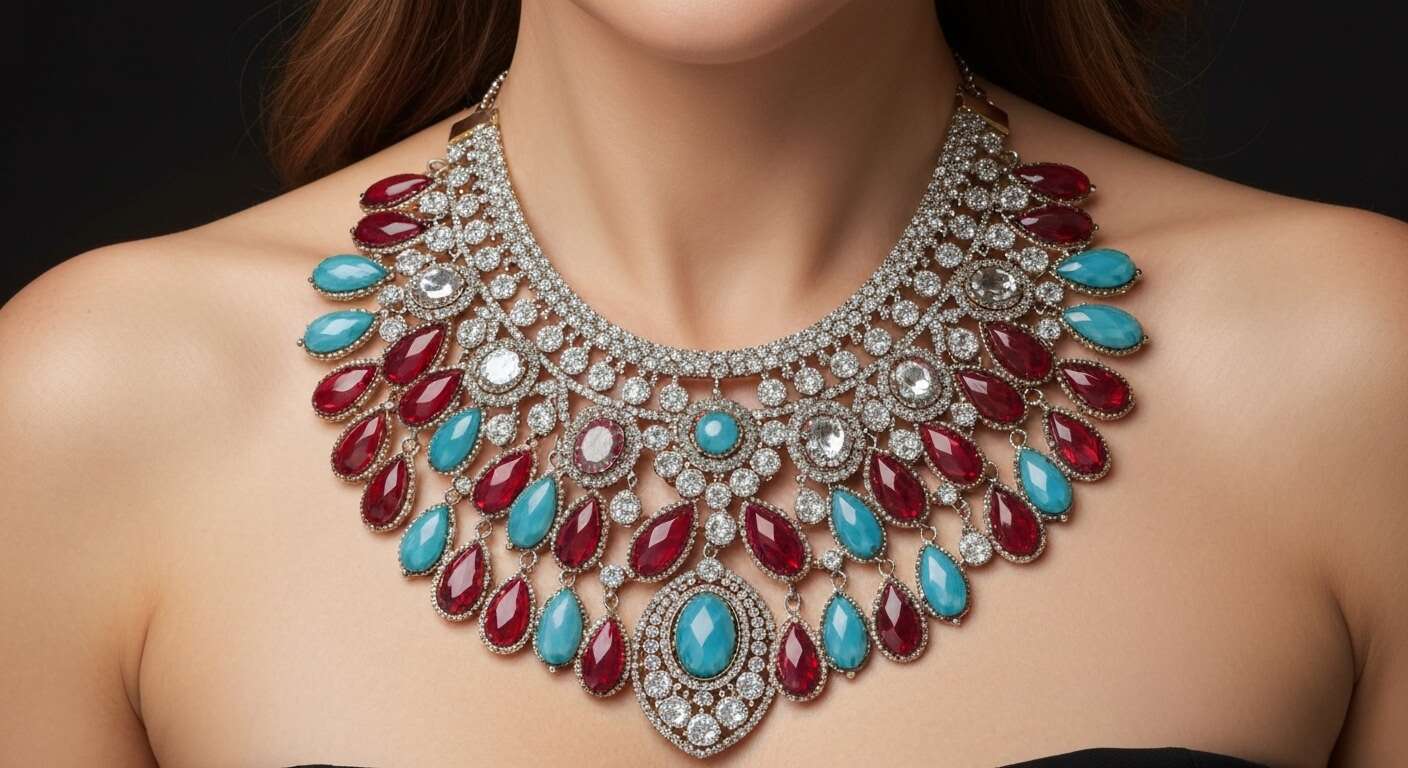 Gros collier fantaisie tendance 2025