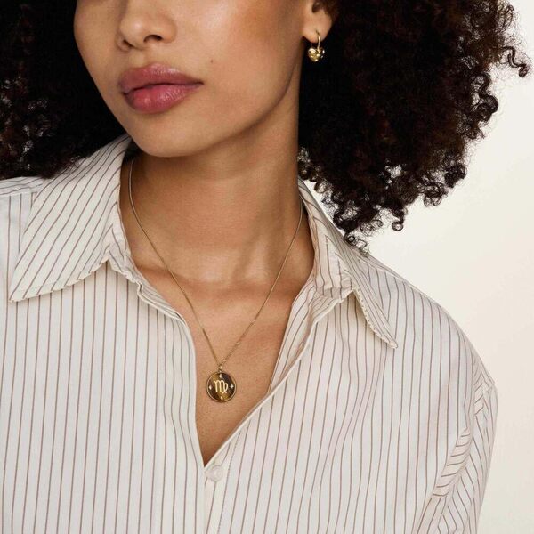 Fossil Collier en argent sterling avec fermoir mousqueton pour femmes