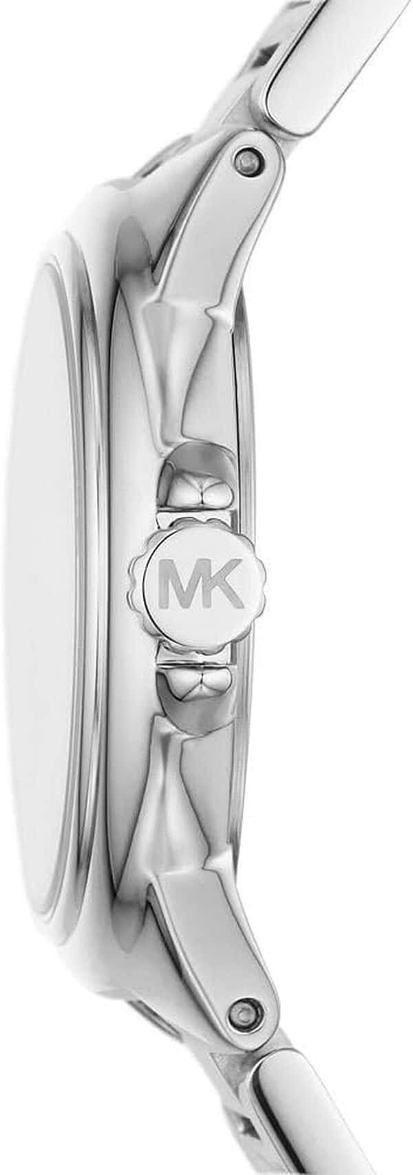 Michael Kors Montre Camille pour Femme, 33mm Mouvement chronographe à Quartz avec Bracelet en Acier Inoxydable