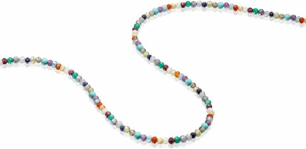 TOUS Collier ras du cou Good Vibes en Argent vermeil et Pierres précieuses