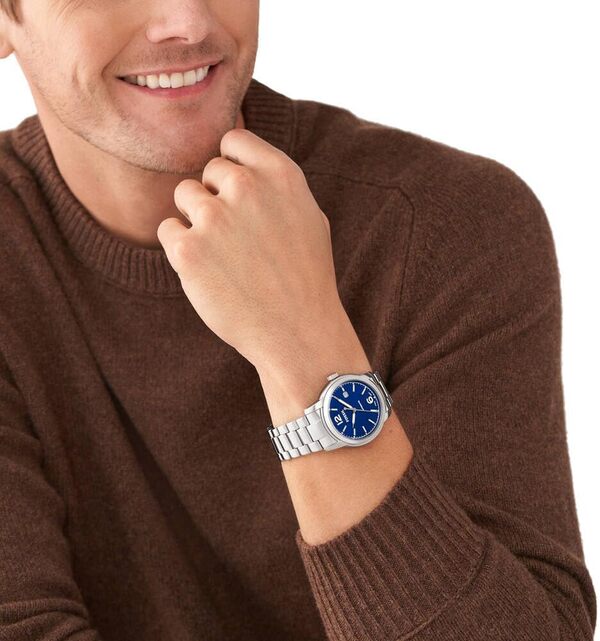 Fossil Montre Heritage pour Homme, Mouvement Automatique avec Bracelet en Acier Inoxydable ou en Cuir