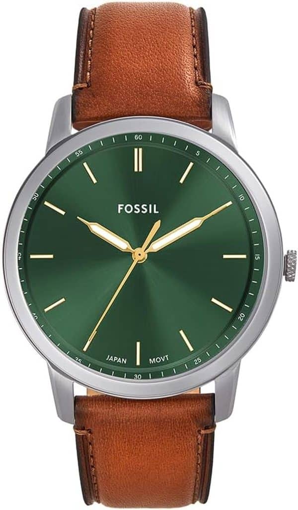 Test de la montre Fossil Minimalist pour hommes : style et élégance en vert olive