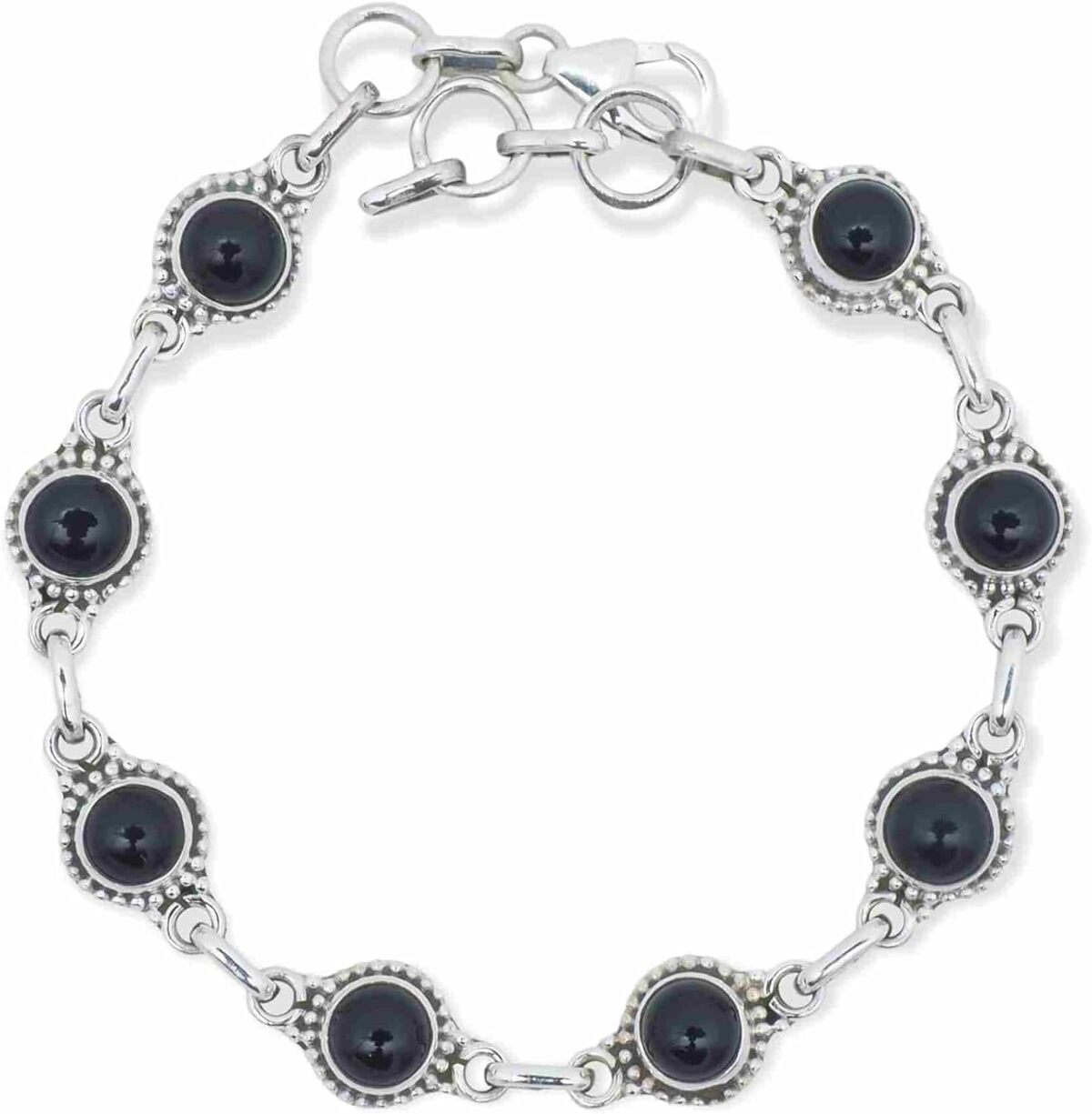 Avis : bracelet en argent avec onyx mantraroma