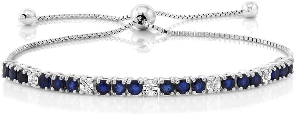 Avis sur le bracelet rivière Gem Stone King en argent et saphir bleu