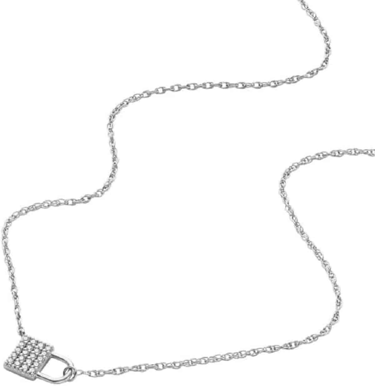 Avis sur le collier Fossil en argent sterling pour femme