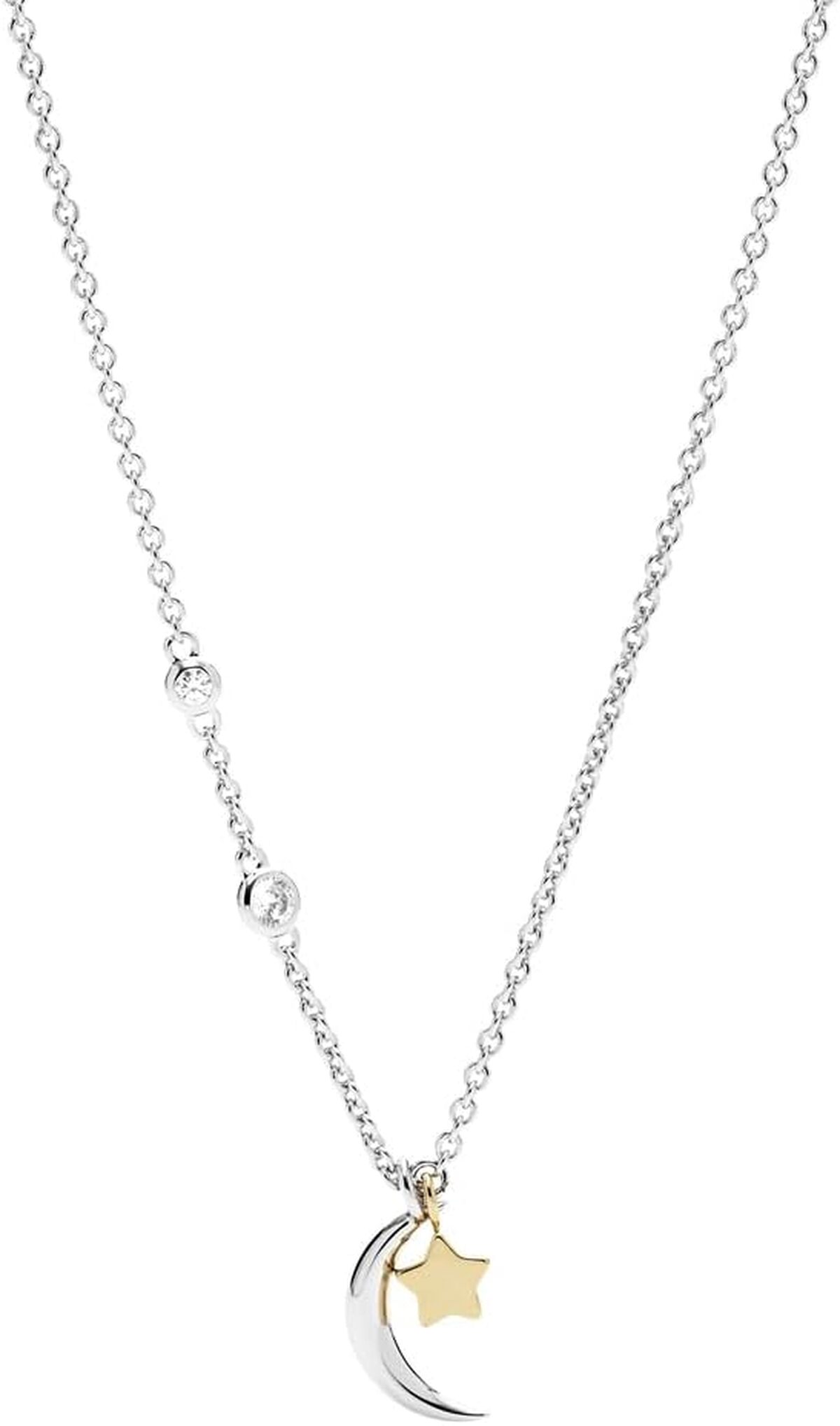 Avis sur le collier Fossil JFS00432998 : élégance bicolore en argent sterling