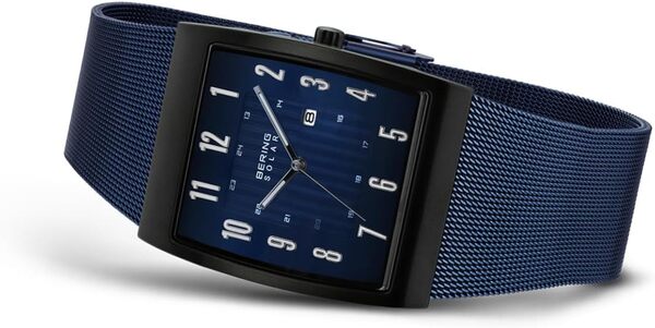 Bering Hommes Analogique Quartz Montre avec Bracelet en Acier Inoxydable