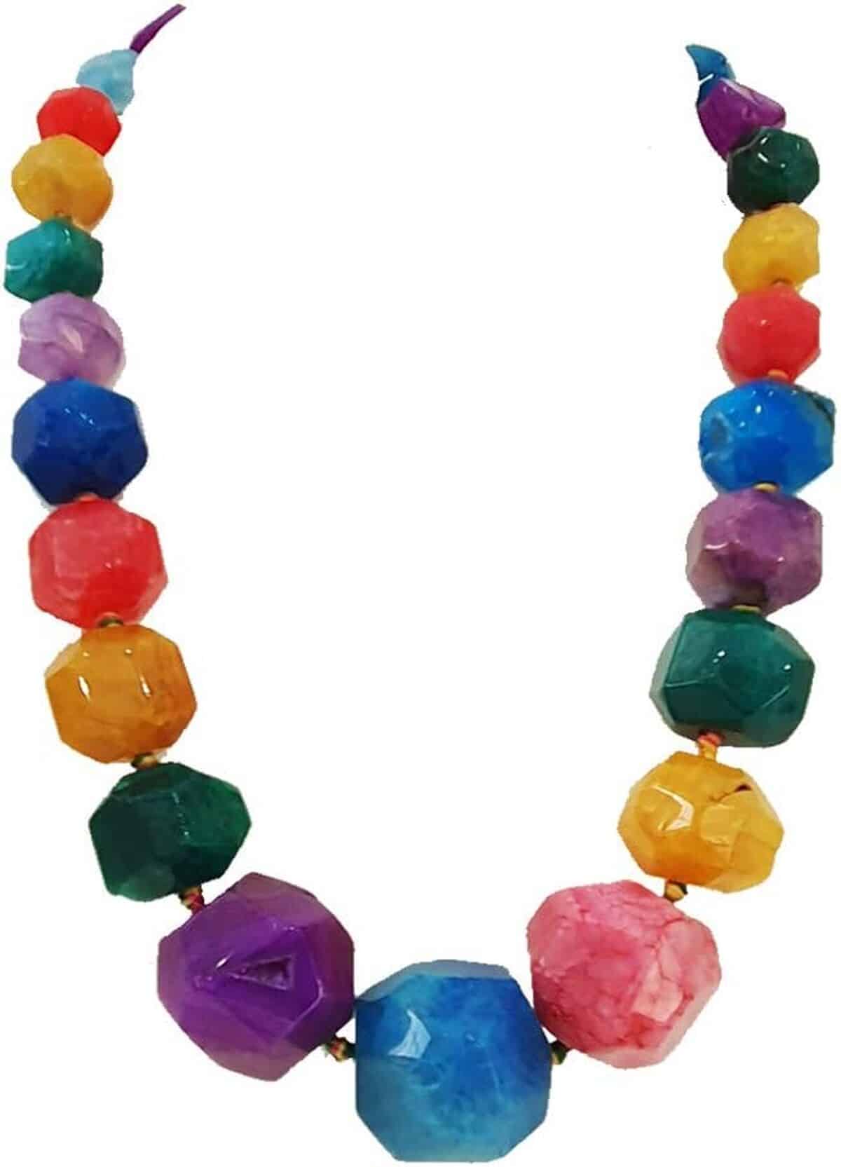 Avis : collier épais en agate par Treasure Bay