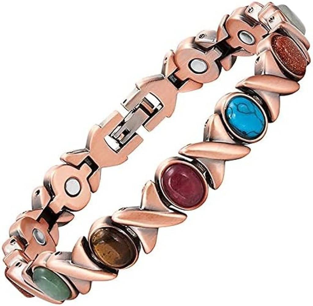Avis sur le bracelet magnétique en cuivre et pierres semi-précieuses