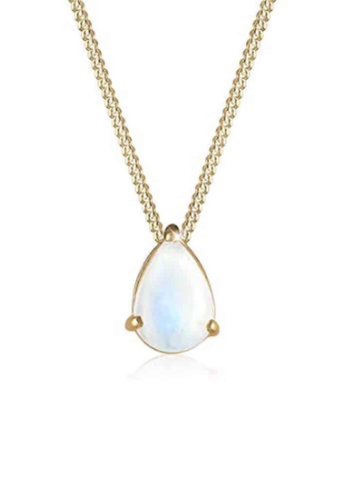 Avis : collier Elli pierre de lune en argent sterling