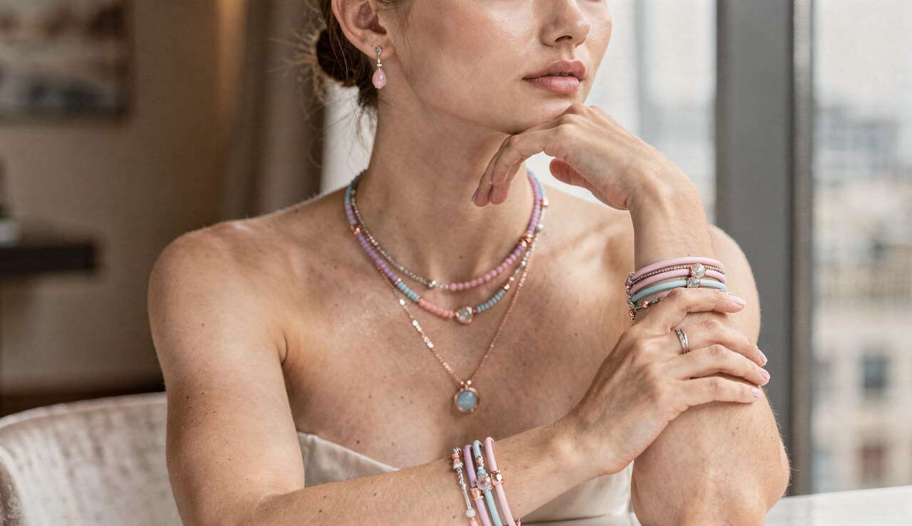 L'élégance des bijoux pastel pour sublimer une peau claire L'élégance des bijoux pastel pour sublimer une peau claire