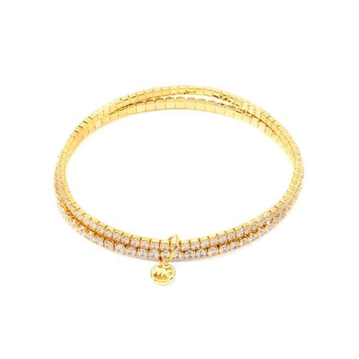 Avis Michael Kors : bracelet double en laiton plaqué or