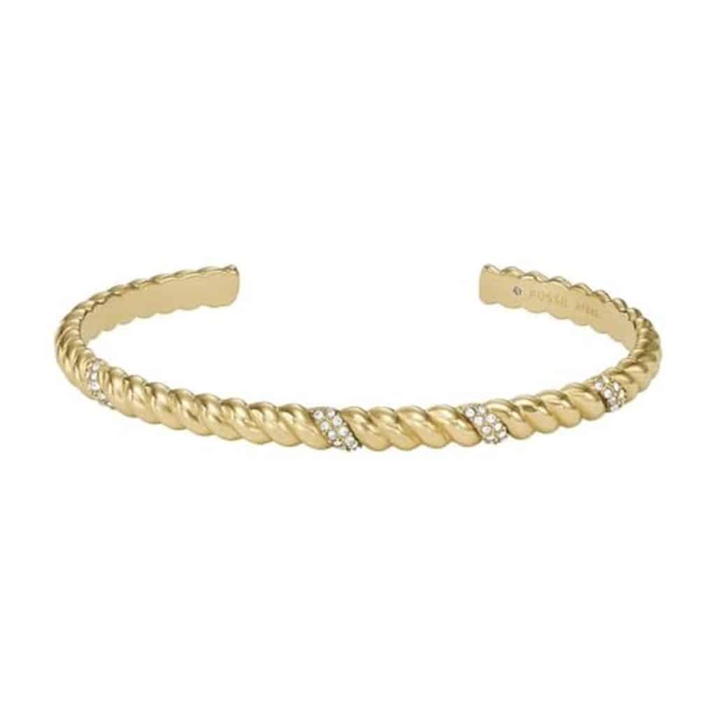 Avis sur le bracelet manchette femme Fossil en acier inoxydable