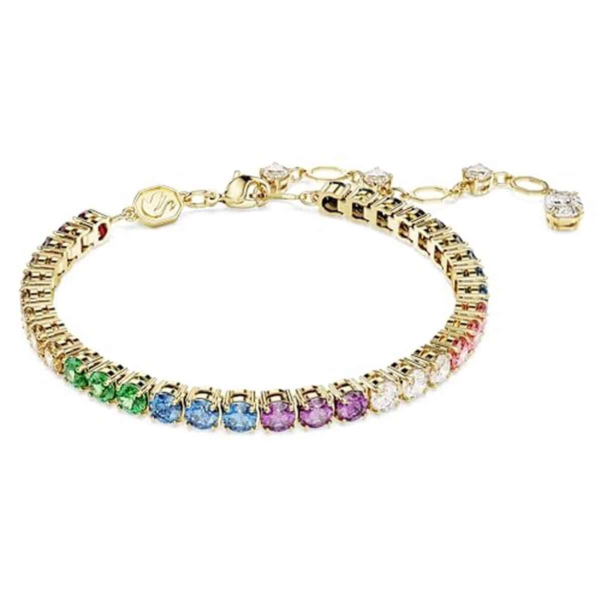 Avis Swarovski : bracelet Tennis Matrix Multicolore En Or