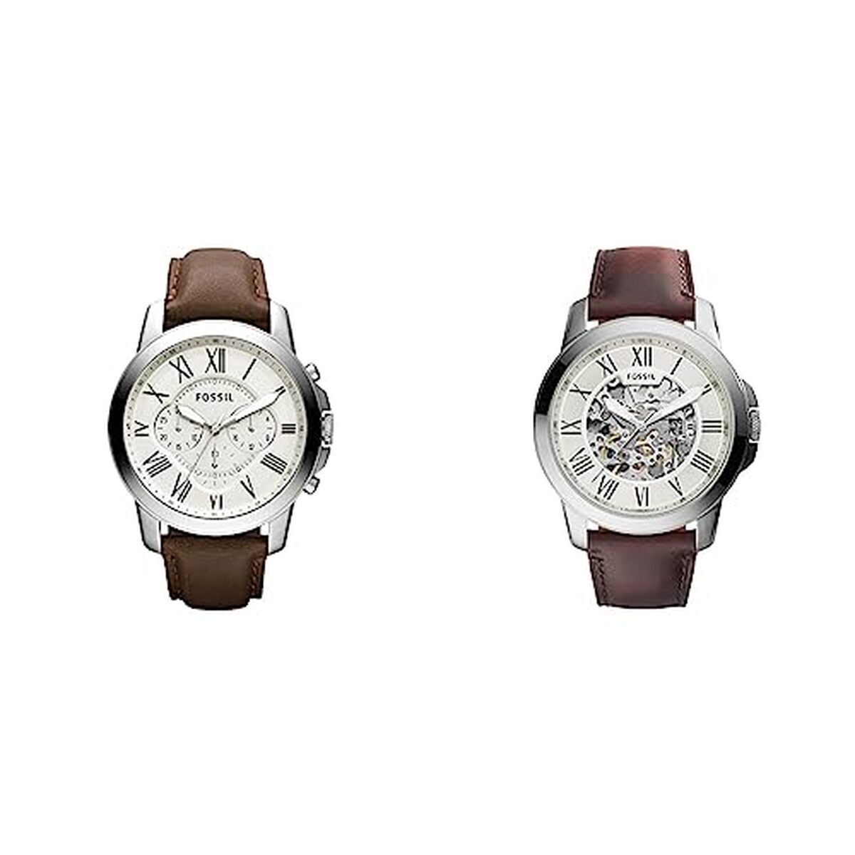 Test : montre Fossil Grant pour homme, chrono quartz ou auto en acier 45 mm